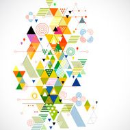 Abstract colorful and creative geometric background vector illustration