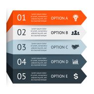 Business arrows infographic diagram graph N2