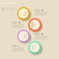 abstract speech bubble infographics