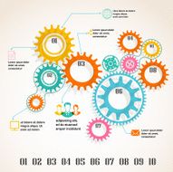 Info graphic Design with Gear