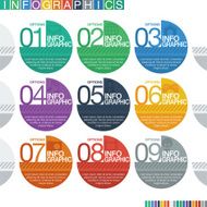 Abstract infographics flat design N6