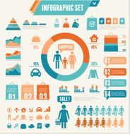 Vector Infographics Elements Shopping