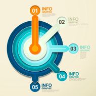 paper pointer infographic elements