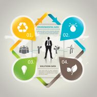 Abstract environmental infographic