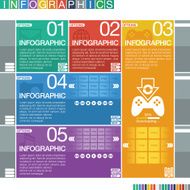 Abstract infographics flat design N7