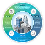 City infographic template design