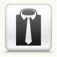 Square Button with Shirt &amp; Tie