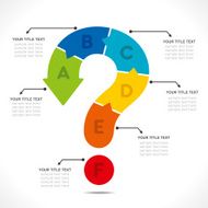 creative question mark info-graphics N2