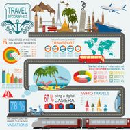 Travel Vacations Beach resort infographics N7