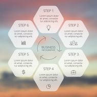 Circle line infographic Template for cycle diagram graph presentation and N7