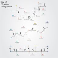 Set of infographics design templates Vector illustration N7