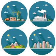 Set of icons for your design Flat style vector illustration N2