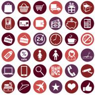 Vector Set of Shopping Icons N3