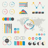 set of infographics elements N8