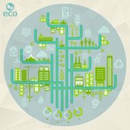 Eco city infographics