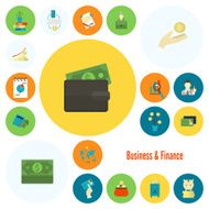 business and finance icon set N155