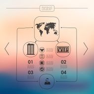 business infographic with unfocused background N20