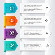 Vector colorful info graphics for your business presentations N47