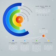 Vector colorful info graphic elemen