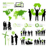 Vector of Business People and Environmental Friendly Concept