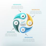 Modern infographics options banner N245