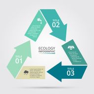 Vector circle nature infographic