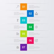 Vector illustration infographics seven options N2