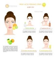 Fruit acid peeling Vector copy