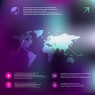 Vector map web and mobile template N2