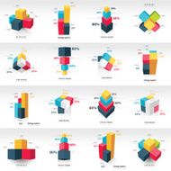 graph design 3d info graphic template