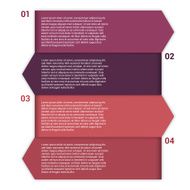 Set of infographic template layouts Flow chart secuence numbered banner N3