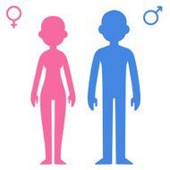 Male and female silhouettes N2