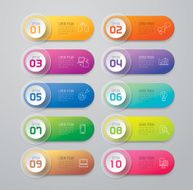 Infographic design template and marketing icons N28