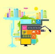 Town and City Vector Illustration