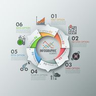 Modern infographics options banner N246