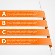 Abstract 3D Ribbons Infographic