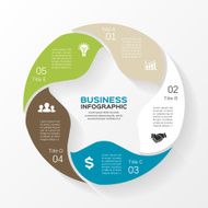 Vector circle infographic diagram presentation N2