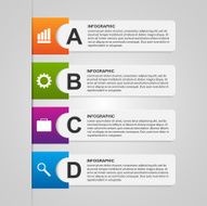 Design paper banners for business Options infographics modern style