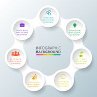 Vector circle element for infographic N18