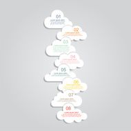 Abstract speech bubbles in the shape of clouds N4