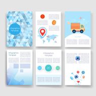 Templates Design Set of Web Mail Brochures Mobile Technology Infographic N26