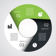 Modern vector info graphic for business project N47