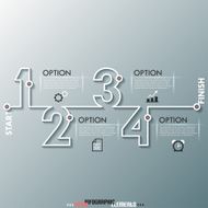 Modern infographics options banner N248