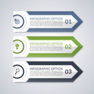 Infographic design arrow options template