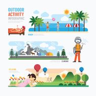 parks and outdoor activityTemplate Design Infographic Concept N2