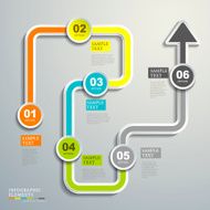 abstract flow chart infographics N4