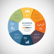 Vector circle infographic N37