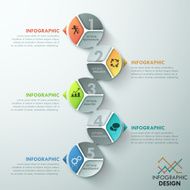 Modern infographics options banner N251