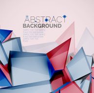 Geometric shapes with sample text Abstract template