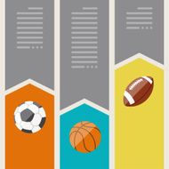 Sports infographics optional banners